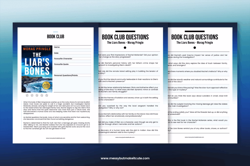 The Liars Bones Book Club Questions Printable